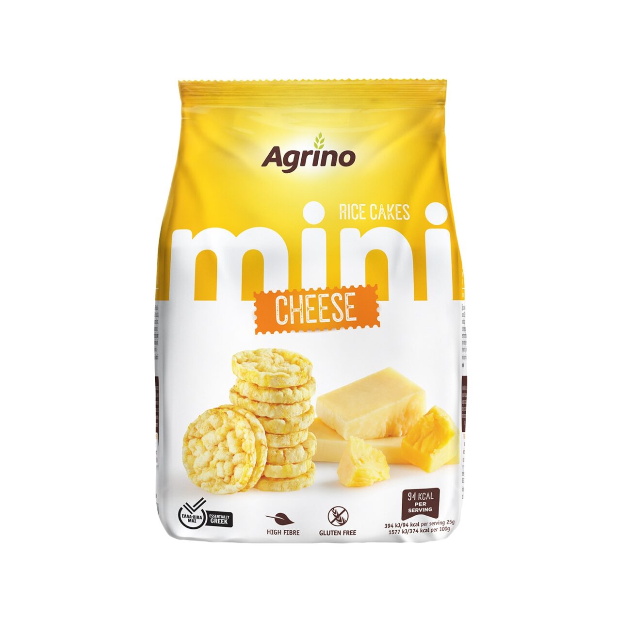 Agrino Ρυζογκοφρέτες Mini με Γεύση Τυρί Χωρίς Γλουτένη 50γρ.