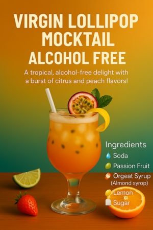 Virgin Lollipop Mocktail – Alcohol Free