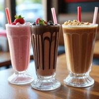 Milkshake Strawberry Chocolate Caramel